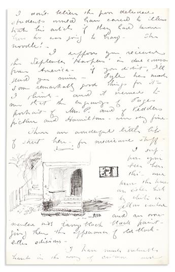 ABBEY, EDWIN AUSTIN. Small archive of 9 Autograph Letters Signed (Edwin A. Abbey, E.A. Abbey, or E.A.A.), to painter George Henry